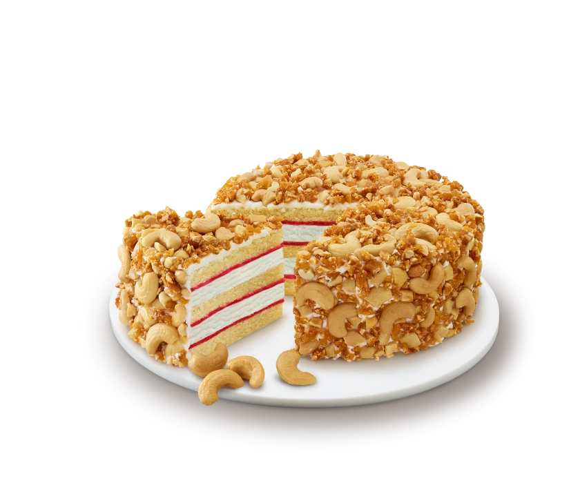 golden fantasy ice cream cake